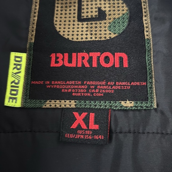 Youth Burton Snowboard Jacket - Picture 3 of 5